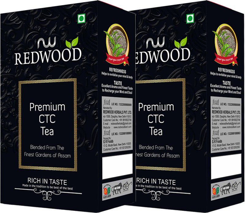 Redwood Premium CTC Chai Tea Box  (2 x 220 g)