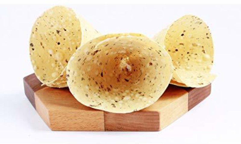 Veganic Bikaneri Urad & Moong Papad | Crunchy Moong & Gram Pulse Flour Papad Masala Papad 400 g