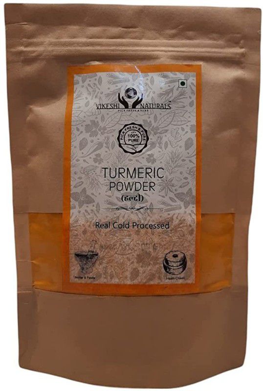 Vikeshi Naturals Turmeric |Curcuma| Haldi Powder Real Cold Pressed 900gm, 100% Natural  (900 g)