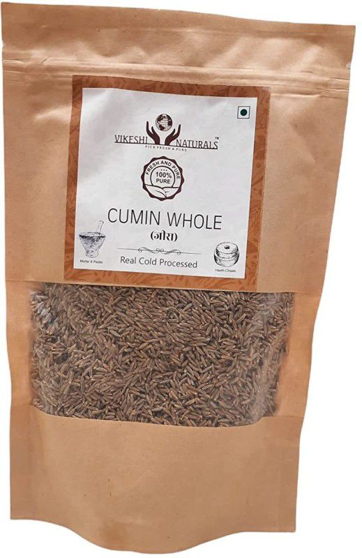 Vikeshi Naturals CUMMIN WHOLE |CUMMIN WHOLE Real Cold Processed 200gms, Pack of 1, 100% Natural  (200 g)