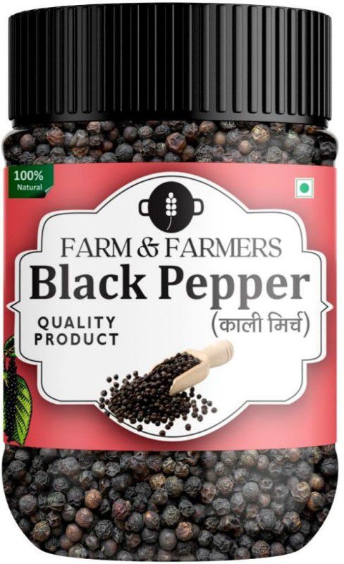 Farm & Farmers Organic Black Pepper Whole | Kali Mirch Sabut | Premium Best quality 150grams  (150)