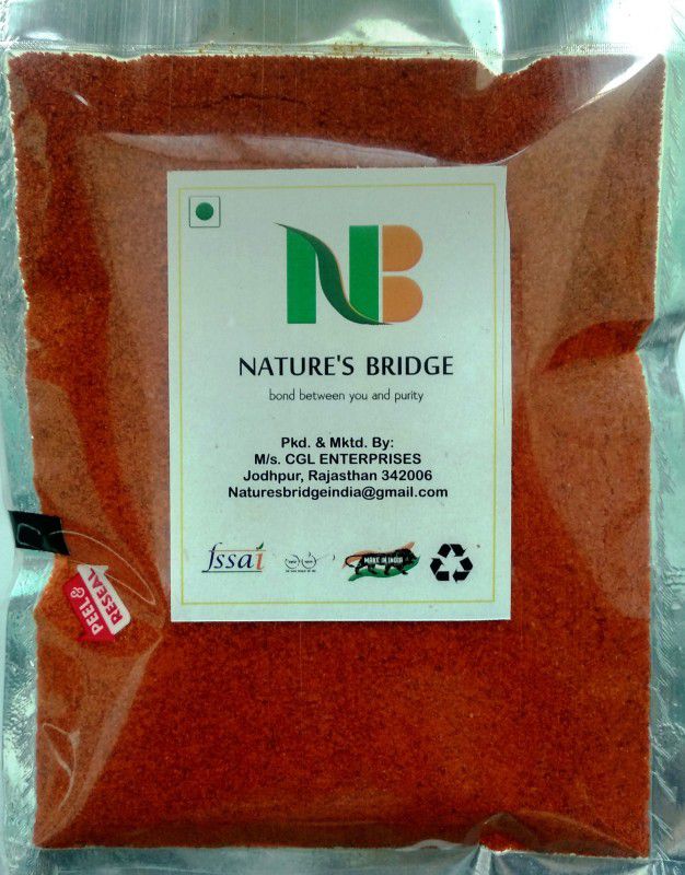 Nature's Bridge Organic Red Chilli Powder/ Mathania Lal Mirch Powder/ Red Chilli Powder  (500 g)