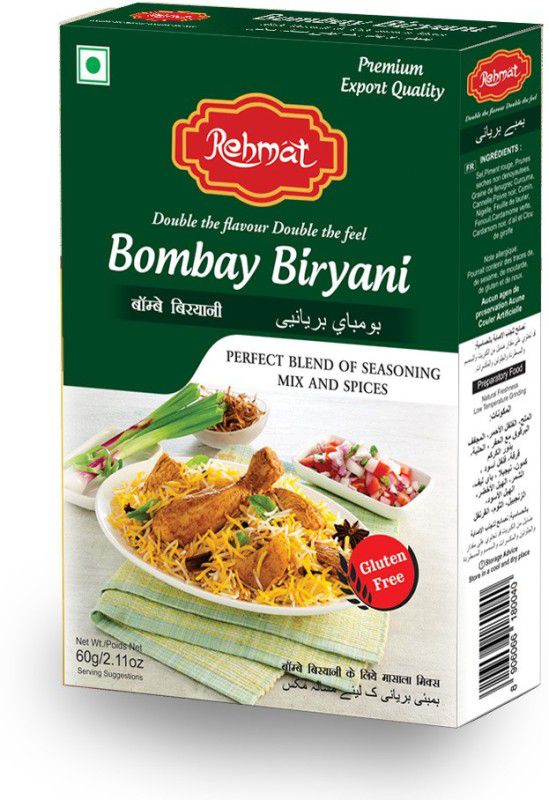 Rehmat Bombay Biryani Masala, Flavorful Exotic Spices Blend Easy & Ready to Cook Masala  (3 x 60 g)