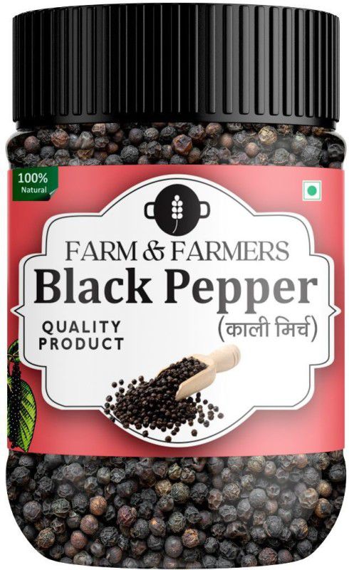 Farm & Farmers Organic Black Pepper Whole | Kali Mirch Sabut | Premium Best quality 120grams  (120)