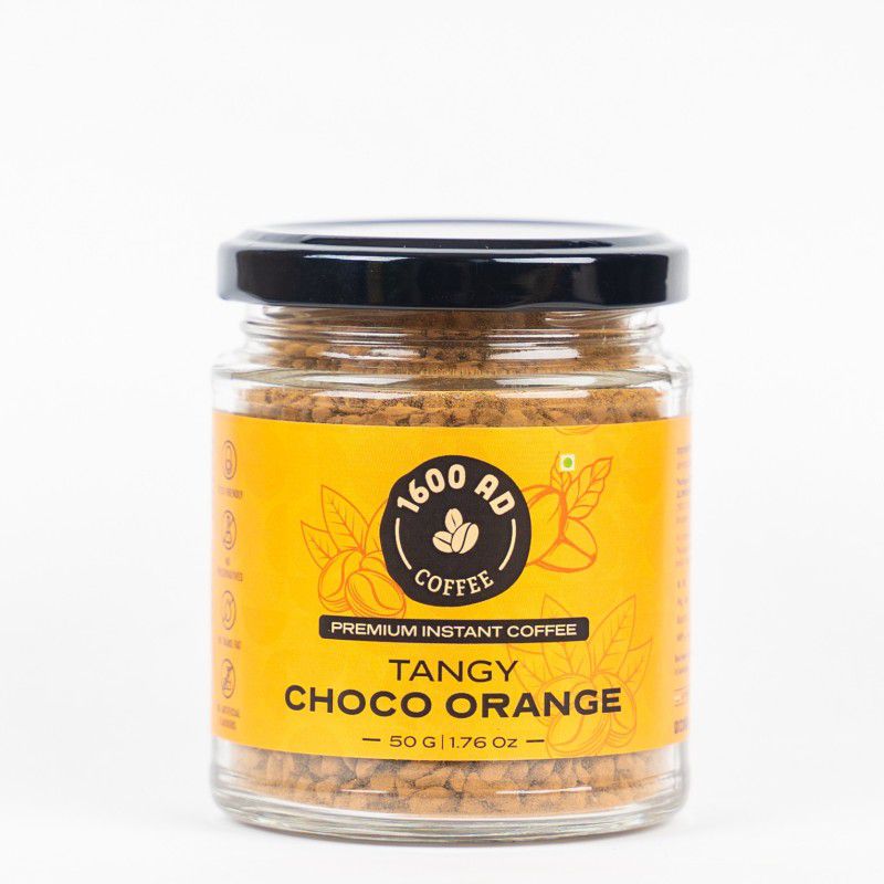 1600 AD Tangy CHOCO ORANGE Coffee Premium Instatnt freeze Dried - 50g Instant Coffee  (50 g, Toffee Flavoured)