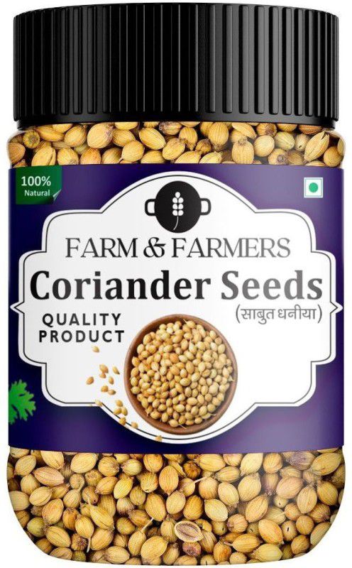 Farm & Farmers Organic Coriander seeds | Premium Quality Dhania Seeds Whole 150 grams  (150 g)