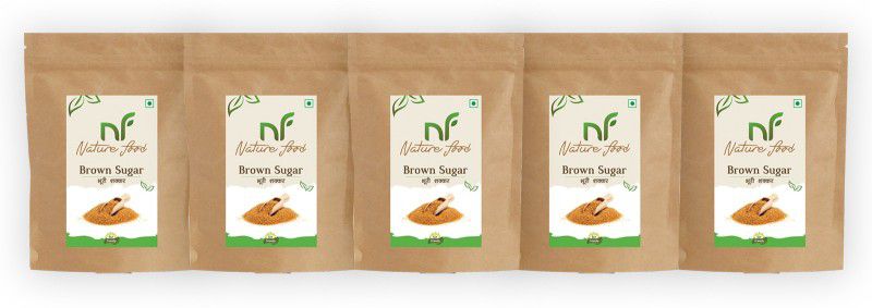 Nature food Best Quality Brown Sugar - 1kg (Pack of 5) Sugar  (5 kg, Pack of 5)