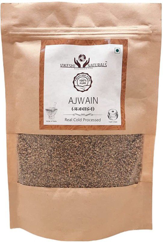 Vikeshi Naturals Ajwain |Ajwain Seeds Real Cold Processed 900gms, Pack of 1, 100% Natural  (900 g)