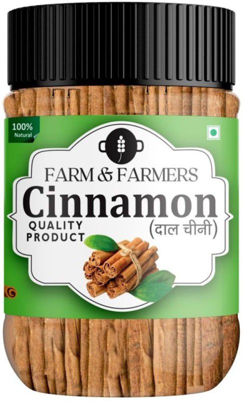 Farm & Farmers Cinnamon Sticks 100% Organic Premium Dalchini Sticks NO PRESERVATIVES 400gms  (400 g)