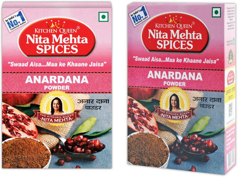 KITCHEN QUEEN NITA MEHTA Anardana Powder Perfect for Chhole, Stuffed Dishes, Dal Tadka, Chutneys  (2 x 100 g)