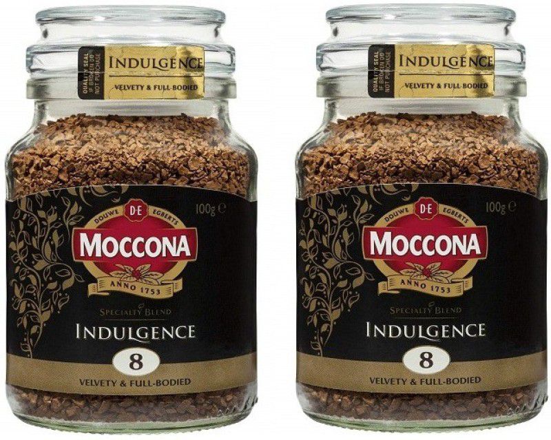 Moccona Indulgence Velvety & Full-Bodied -100g(Pack of 2)|(Imported) Instant Coffee  (2 x 100 g, Pure Flavoured)