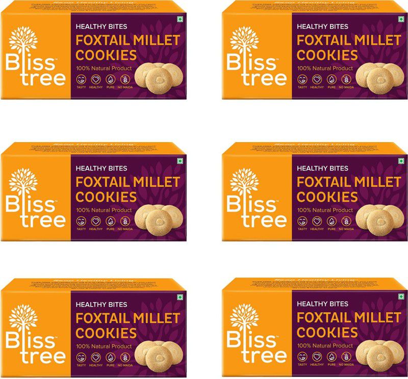 bliss tree Foxtail Millet Cookies  (450 g, Pack of 6)