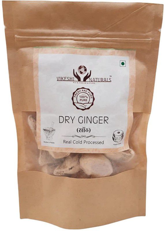 Vikeshi Naturals Dry Ginger |Dry Ginger Real Cold Processed 100gms, Pack of 1, 100% Natural  (100 g)