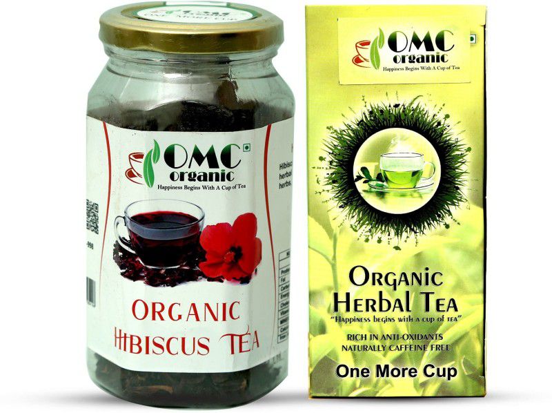 One More Cup 1st Anniversary Buy 1 Hibiscus Tea(40gm) get 1 Herbal Tea Box free Hibiscus Herbal Tea Mason Jar  (2 x 80 g)