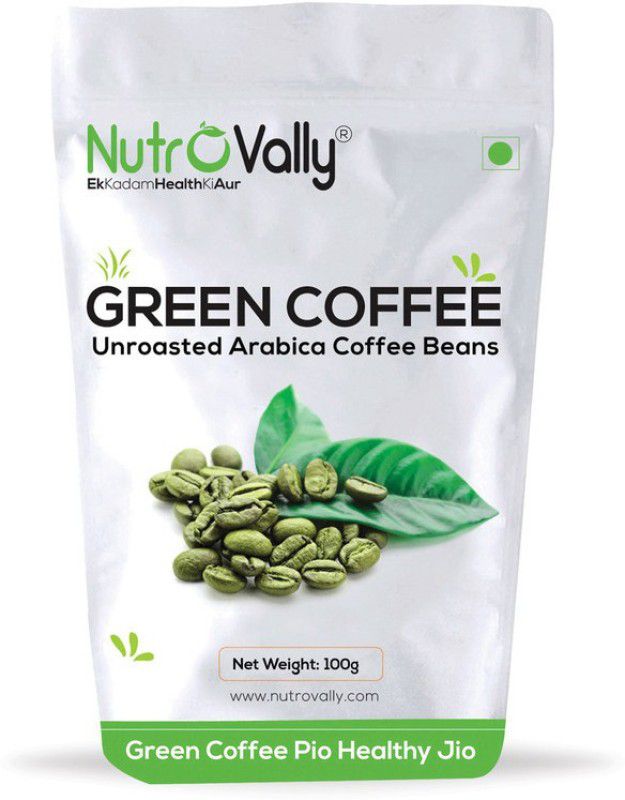 NutroVally organic green coffee beans for weight loss Coffee Beans  (100 g, Green Coffee Flavoured)