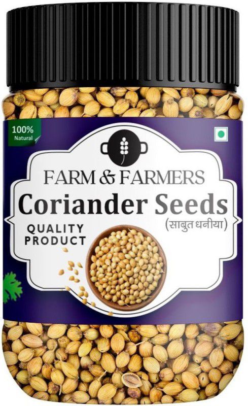 Farm & Farmers Organic Coriander seeds | Premium Quality Dhania Seeds Whole 250grams  (250 g)