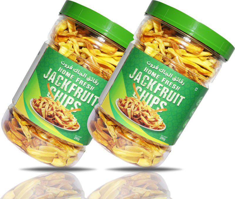 Hozon Home Cart Home Fresh Jack fruit chips | Anytime Snacks  (2 x 250 g)
