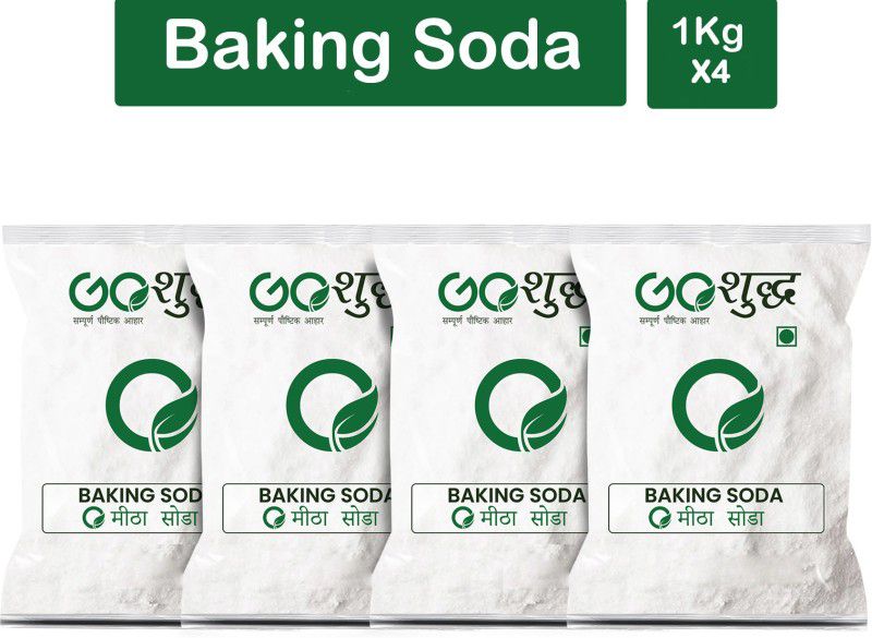 Goshudh Premium Quality Meetha Soda (Baking Soda)-1Kg (Pack Of 4) Baking Soda Powder  (4 x 1000 g)