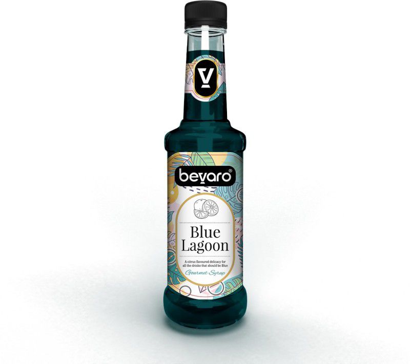 Bevaro Blue Lagoon Syrup, Refreshing Gourmet Syrup for Mocktails & Mixers Blue Lagoon  (300 ml, Pack of 1)