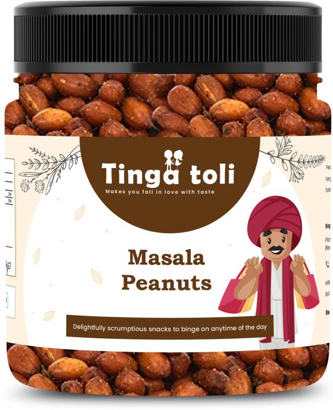 TINGA TOLI Masala Peanut Namkeen | Healthy Indian Snacks |Jar Pack]  (250 g)