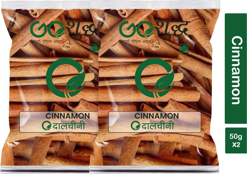 Goshudh Premium Quality Dalchini Sabut (Cinnamon Stick)-50gm (Pack Of 2)  (2 x 50 g)