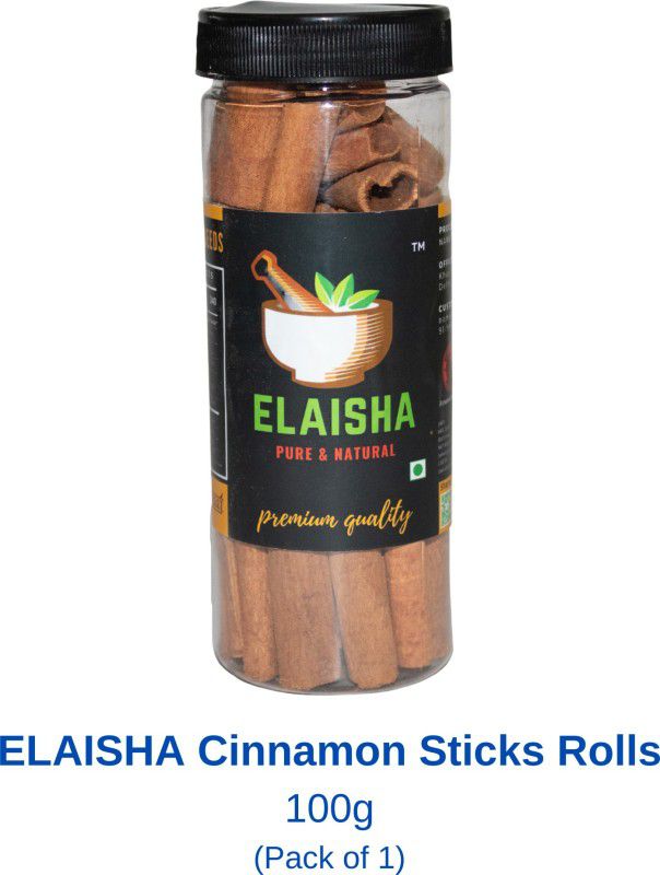 ELAISHA Cinnamon Sticks Dalchini Sticks (Premium & Handpicked) Pure & Natural  (100 g)