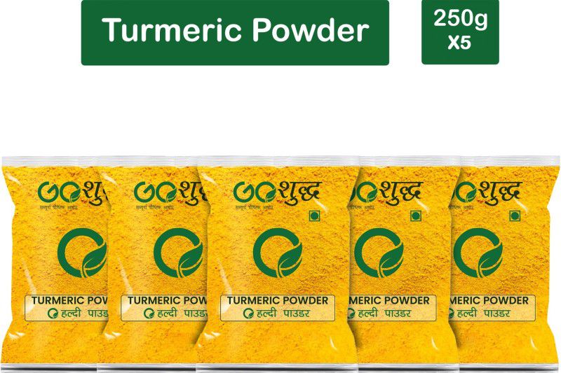 Goshudh Premium Quality Haldi Powder (Turmeric)-250gm (Pack Of 5)  (5 x 250 g)