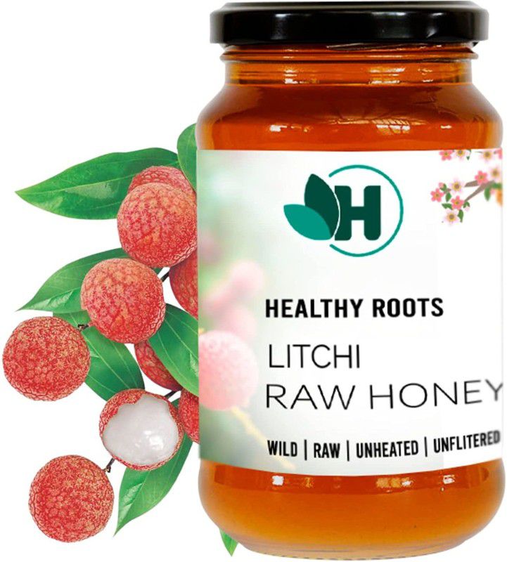 Healthy Roots Litchi Honey 1Kg Organic Raw Unprocessed ( Pure & Natural )  (1 kg)