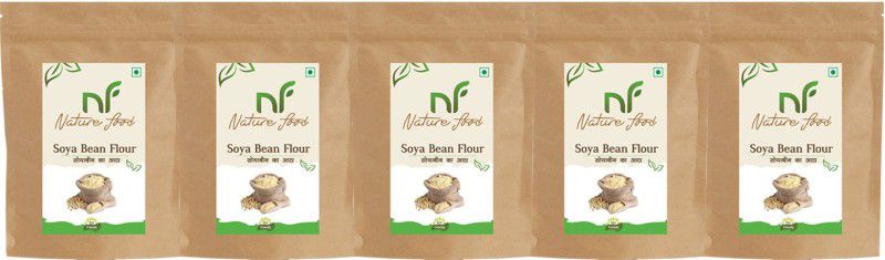 Nature food Best Quality Soyabean Flour/ Soya Atta -500gm (Pack of 5)  (2500 g, Pack of 5)