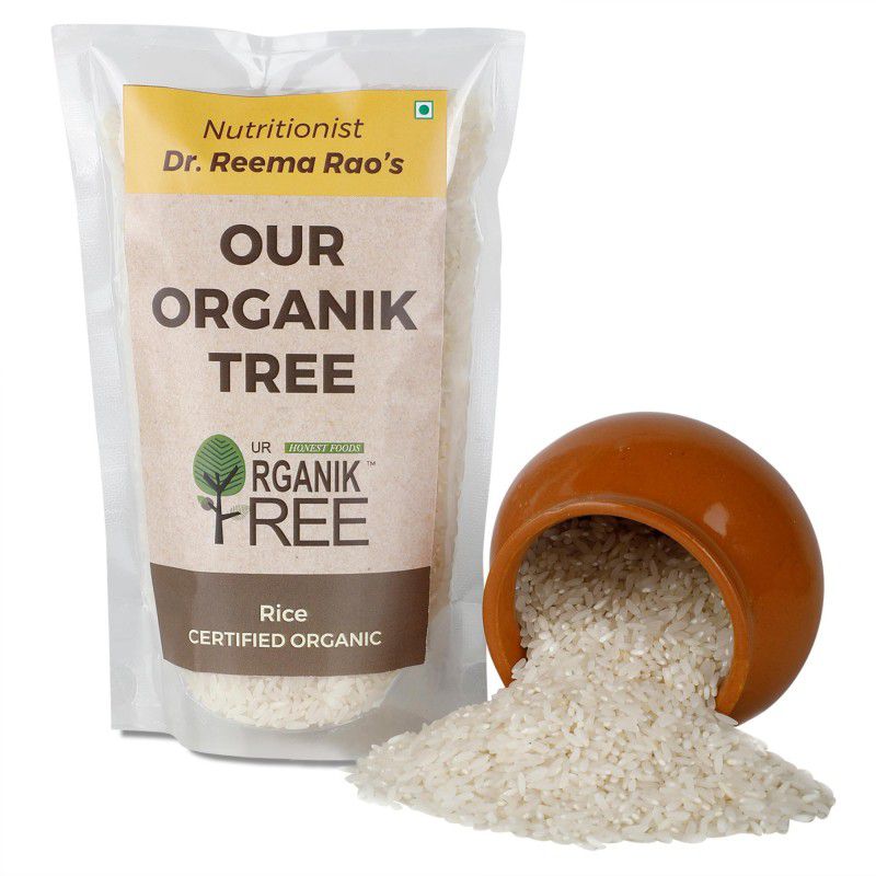 Our Organik Tree Certified Organic Rice, White | Naturally Grown, No Chemical or Pesticide | Gluten Free | No Gmo 450gm Raw Rice (Raw)  (0.45 kg)