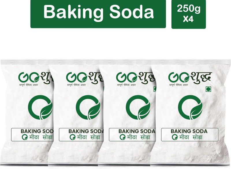 Goshudh Premium Quality Meetha Soda (Baking Soda)-250gm (Pack Of 4) Baking Soda Powder  (4 x 250 g)