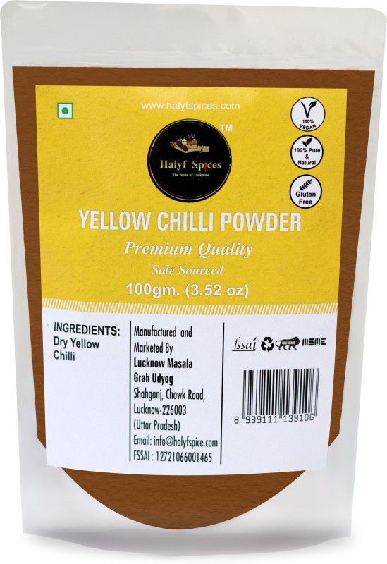 HALYF SPICES YELLOW CHILLI POWDER  (100 g)