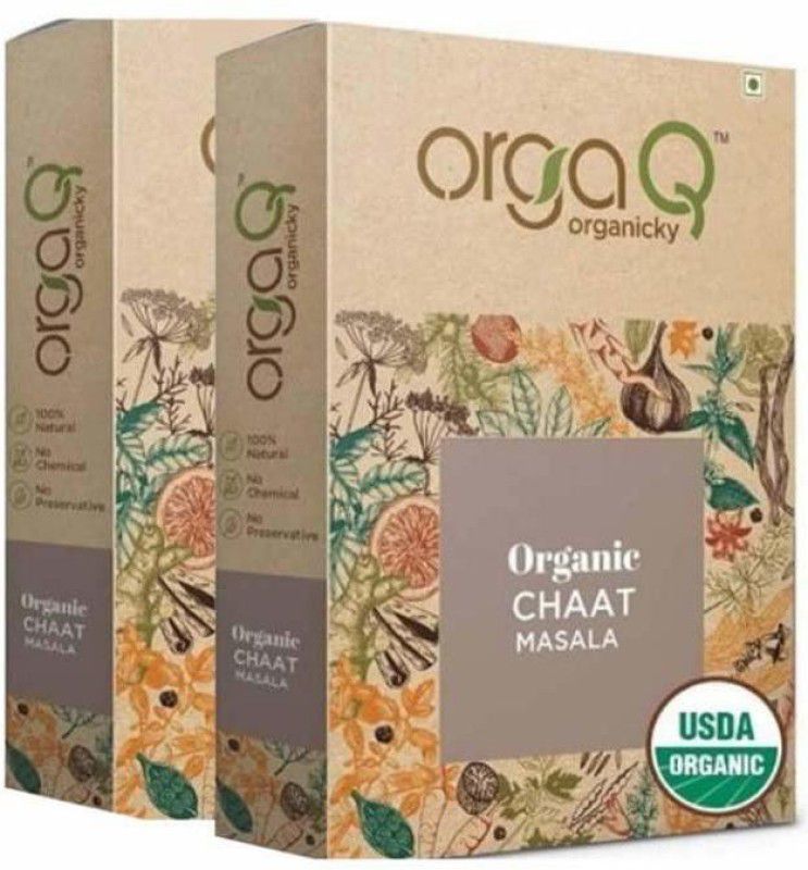OrgaQ Organicky Organic Chaat Masala Combo (50g * 2 Pack)  (2 x 50 g)