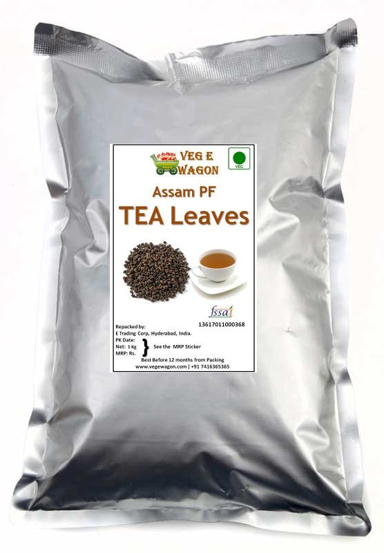 Veg E Wagon Assam PF Tea Leaves 1000 gm Unflavoured Tea Blend Pouch  (1000 g)