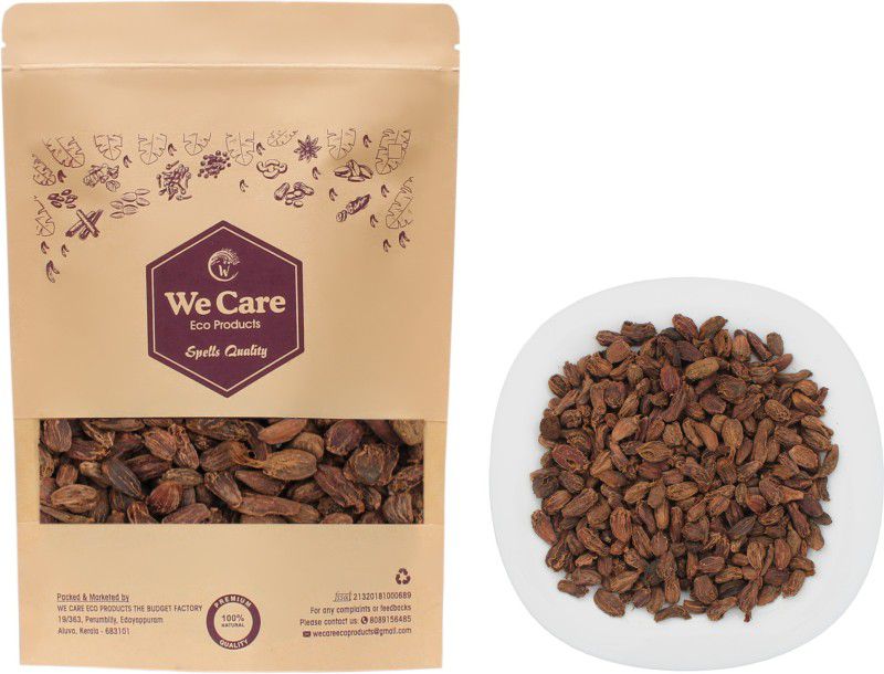 We Care Eco Products Badi Elaichi|Whole Black cardamom|100g  (100 g)