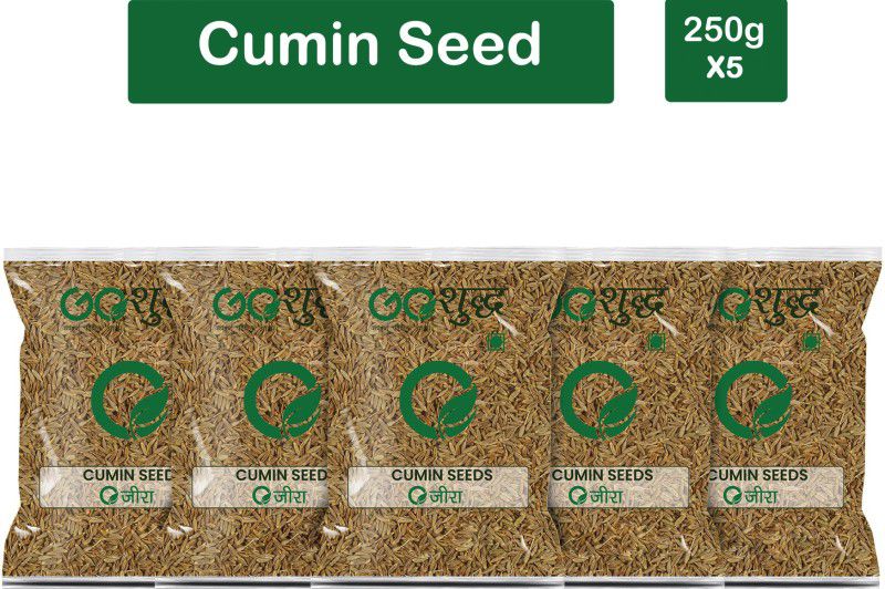 Goshudh Premium Quality Jeera (Cumin Seeds)-250gm (Pack Of 5)  (5 x 250 g)
