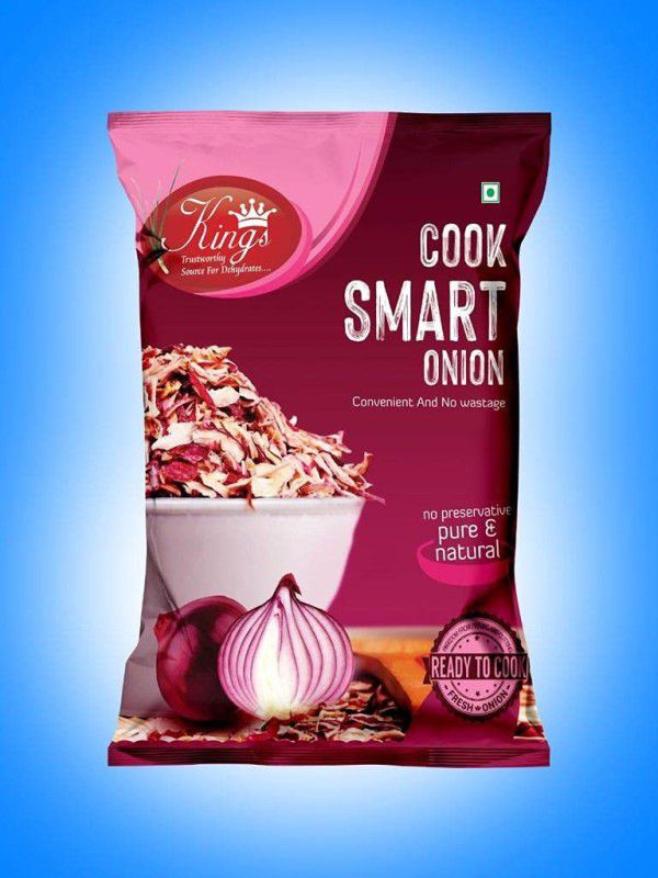 Kings FRESH COOKING FRIED ONION - FLAKES (SMART COOK 400 GRM - 100% NATURAL  (400 g)
