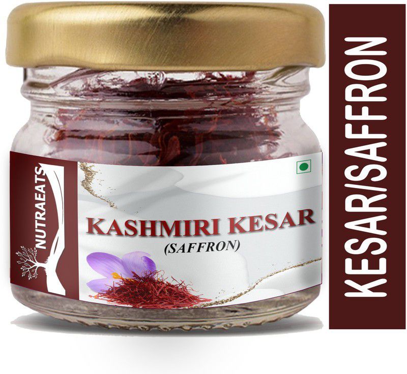 NutraEats Natural, Pure and Organic Finest, Grade Kashmiri Kesar / Saffron Threads (8g) Advanced  (8 g)