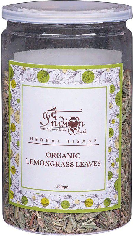 The Indian Chai Organic Lemongrass Tea Loose Leaves 100g,Caffeine Free Herbal Tea Glass Bottle  (100 g)