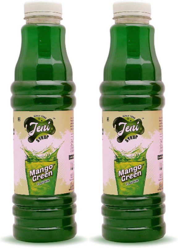 jeni Sharbat & Soda Pack of 2 Flavors - Mango Green (Kachi Keri) /Non-Fruit Sharbats Synthetic Syrup Combo/Gift Pack/Summer Combo [700 ml each] [700 ml, 700 ml, Pack of 2] KACHI KERI SHARBAT  (1400 ml, Pack of 2)