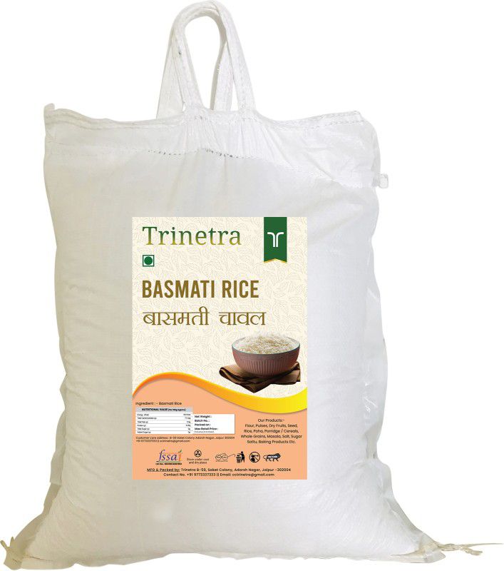 Trinetra Best Quality Basmati Rice-5Kg (Packing) Basmati Rice (Long Grain, Raw)  (5 kg)