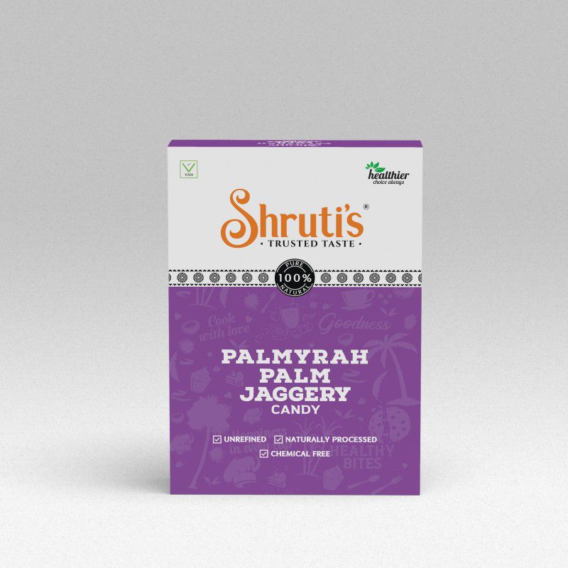 SHRUTIS Palmyrah Palm Jaggery Candy PACK OF 1, OF 100 GM Granules Jaggery  (100 g)