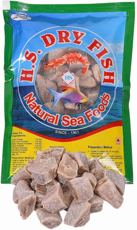 H.S Dry Fish Dry Shark Fish 250g Cubes 250 g  (Pack of 1)