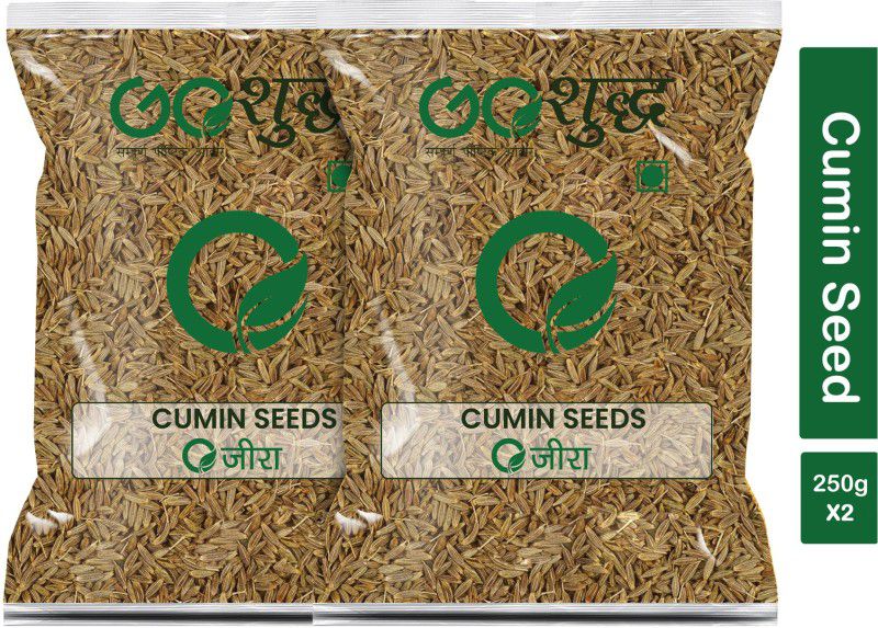 Goshudh Premium Quality Jeera (Cumin Seeds)-250gm (Pack Of 2)  (2 x 250 g)