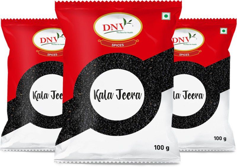 DNV Natural Black Cumin Seeds Whole Kala Jeera 100gm, Pack of 3  (3 x 100 g)