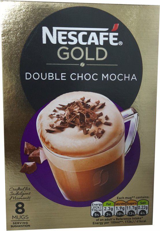 Nescafe Gold Double Choc Mocha Instant Coffee Sachets (8 x 23g), 184g Instant Coffee  (184 g)