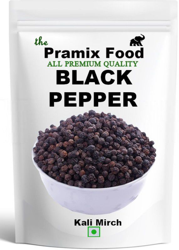 Pramix Whole Black Pepper (Kali Mirch-Sabut) Unpolished Tellicherry miriyalu 500 gm  (500)