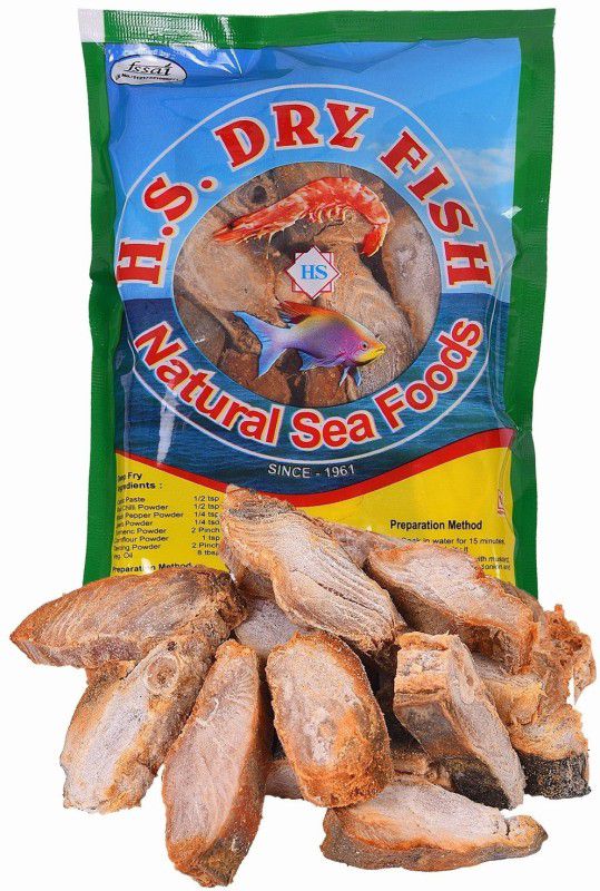 H.S Dry Fish Dry Seer Fish (Surmi) 100g Cubes 100 g  (Pack of 1)
