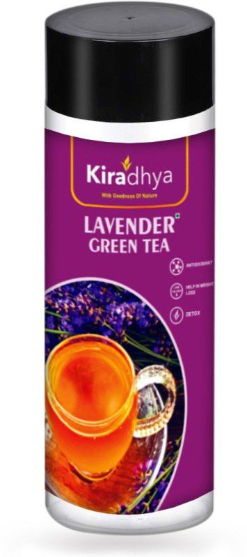 Kiradhya Trading LAVENDER GREEN TEA 50G, IMPROVES SLEEP, BOOST IMMUNE HEALTH, DETOXIFIES THE BODY Lavender Green Tea Plastic Bottle  (50 g)