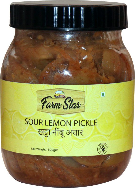 Farm Star SOUR LEMON PICKLE ( 500gram) Lemon Pickle  (500 g)